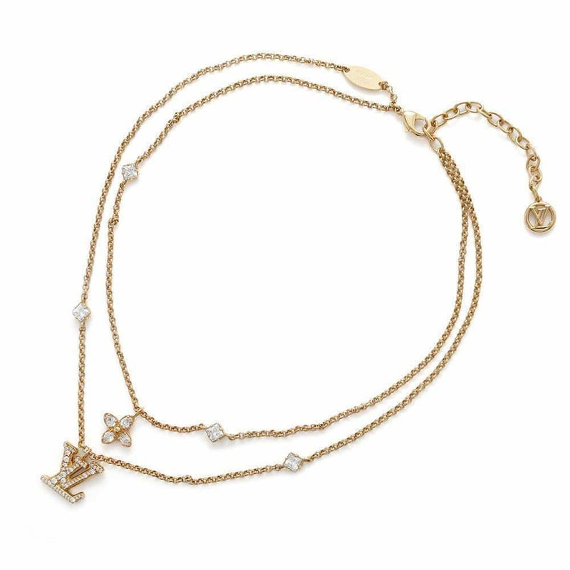 ルイヴィトン ネックレス ネックレス・レディ LV ラインストーン M01845 LOUIS VUITTON アクセサリー