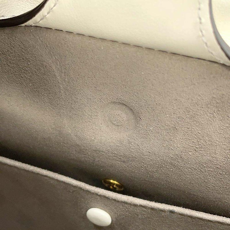 フェンディ ハンドバッグ フリップ スモール 8BT306 FENDI 2way 白