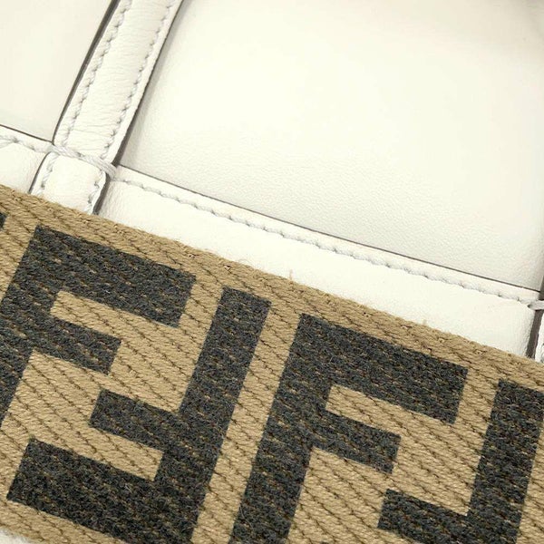 フェンディ ハンドバッグ フリップ スモール 8BT306 FENDI 2way 白