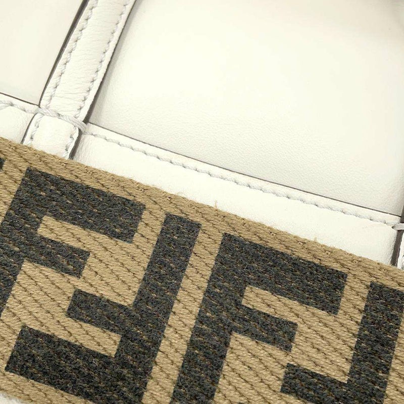 フェンディ ハンドバッグ フリップ スモール 8BT306 FENDI 2way 白