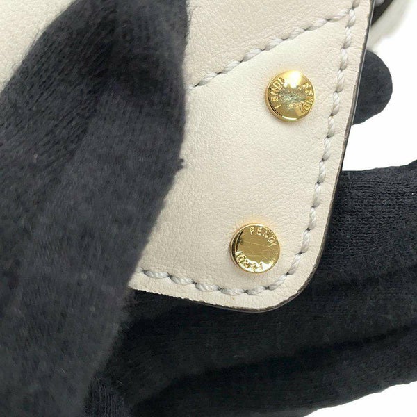 フェンディ ハンドバッグ フリップ スモール 8BT306 FENDI 2way 白