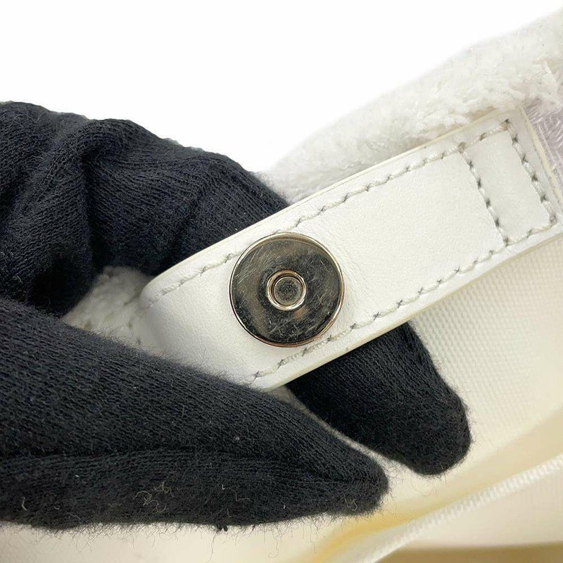 クリスチャン・ルブタン トートバッグ キャンバス レザー3215121 Christian Louboutin 白 2way