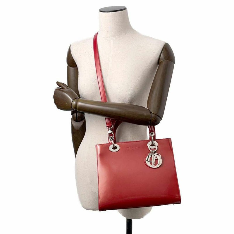 クリスチャン・ディオール ハンドバッグ レディディオール パテント 2way