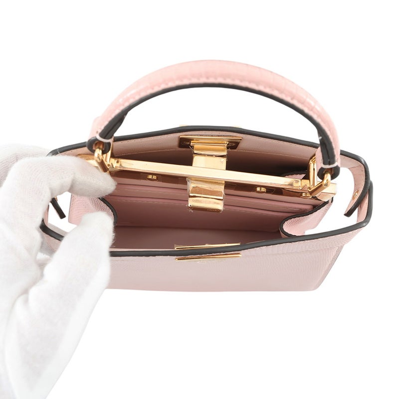 フェンディ ハンドバッグ ピーカブー アイシーユー ISeeU プチ リザード 8BN335 FENDI 2way セール品