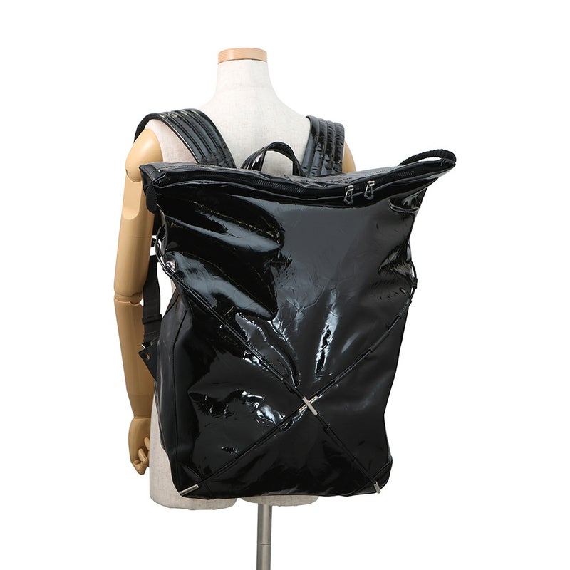 ボッテガヴェネタ リュック テント バックパック パテント 691386 BOTTEGA VENETA 黒