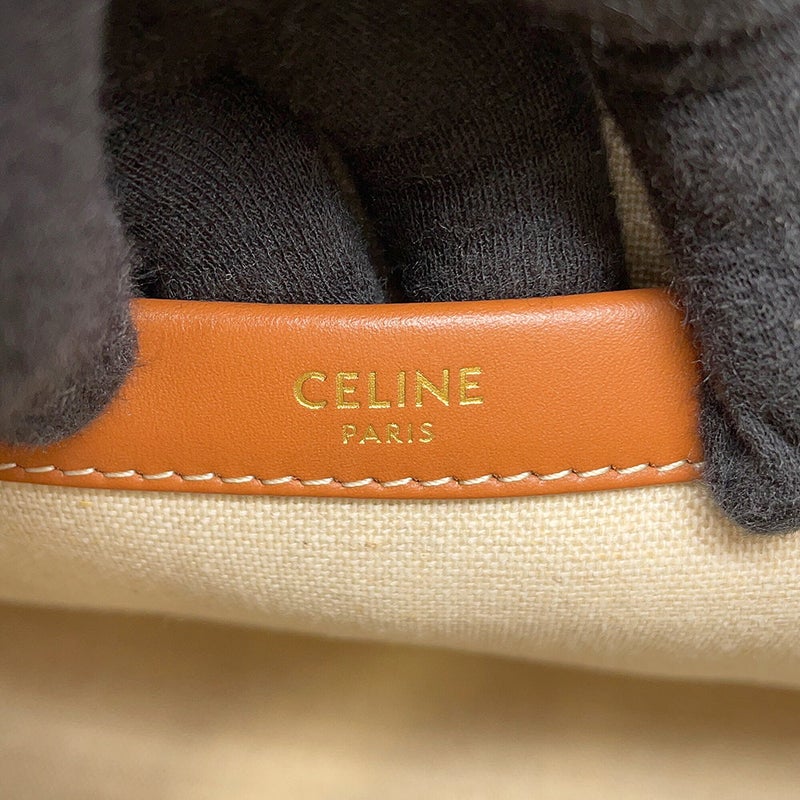 セリーヌ ハンドバッグ カバ タイス スモール ストライプ キャンバス/レザー 199162FEE CELINE 2wayショルダーバッグ
