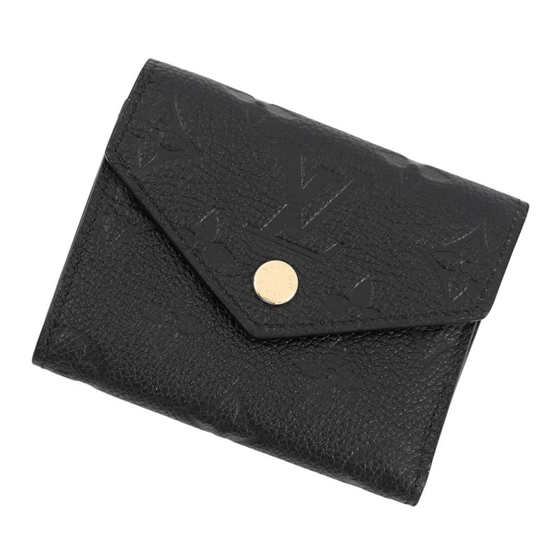 ルイヴィトン 三つ折り財布 モノグラム・アンプラント ポルトフォイユ・ゾエ M62935 LOUIS VUITTON ヴィトン 財布 ブラック 黒