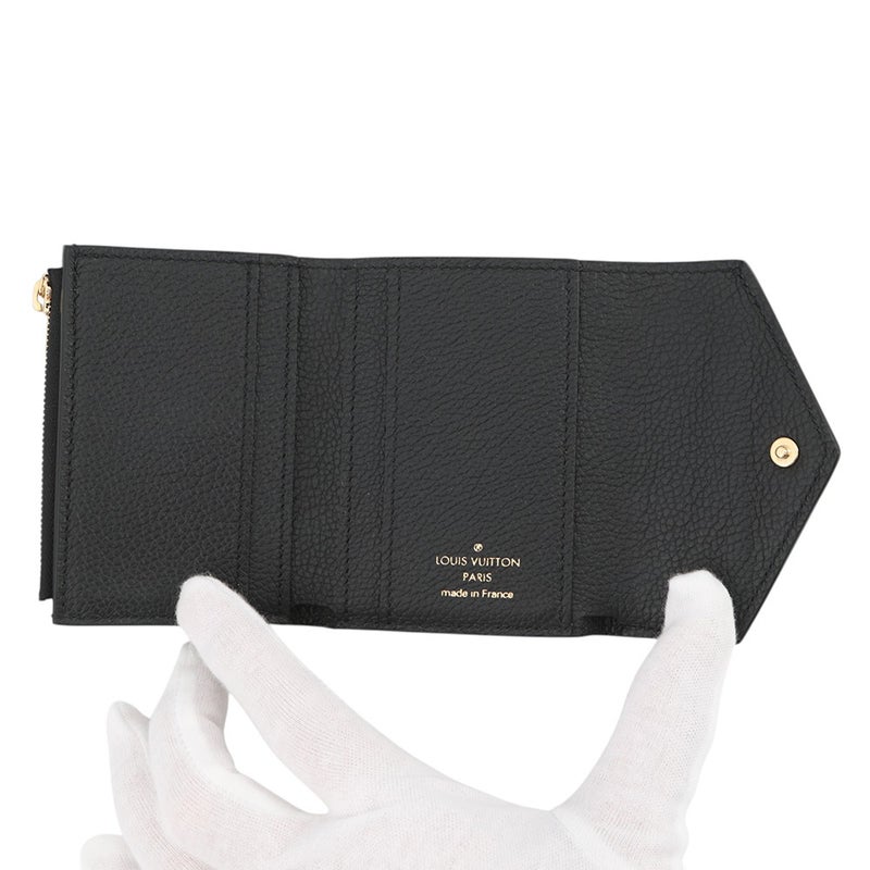 ルイヴィトン 三つ折り財布 モノグラム・アンプラント ポルトフォイユ・ゾエ M62935 LOUIS VUITTON ヴィトン 財布 ブラック 黒