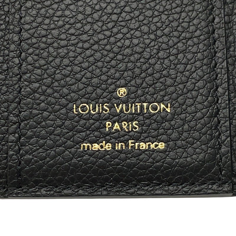 ルイヴィトン 三つ折り財布 モノグラム・アンプラント ポルトフォイユ・ゾエ M62935 LOUIS VUITTON ヴィトン 財布 ブラック 黒