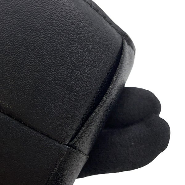 ボッテガヴェネタ 二つ折り財布 マキシイントレチャート  レザー BOTTEGA VENETA 財布 黒
