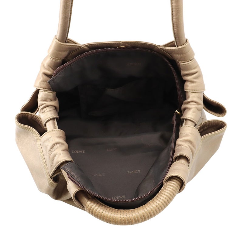 ロエベ ハンドバッグ ナッパアイレ アナグラム レザー LOEWE