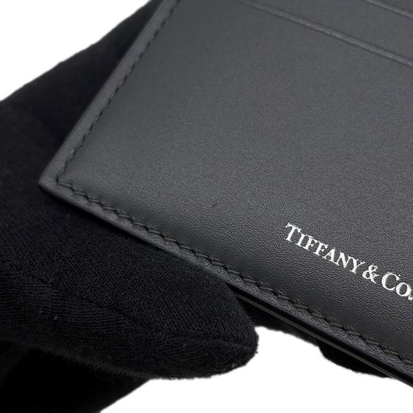 ティファニー カードケース ロゴ レザー Tiffany&Co. 定期入れ