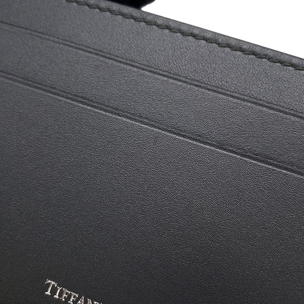 ティファニー カードケース ロゴ レザー Tiffany&Co. 定期入れ
