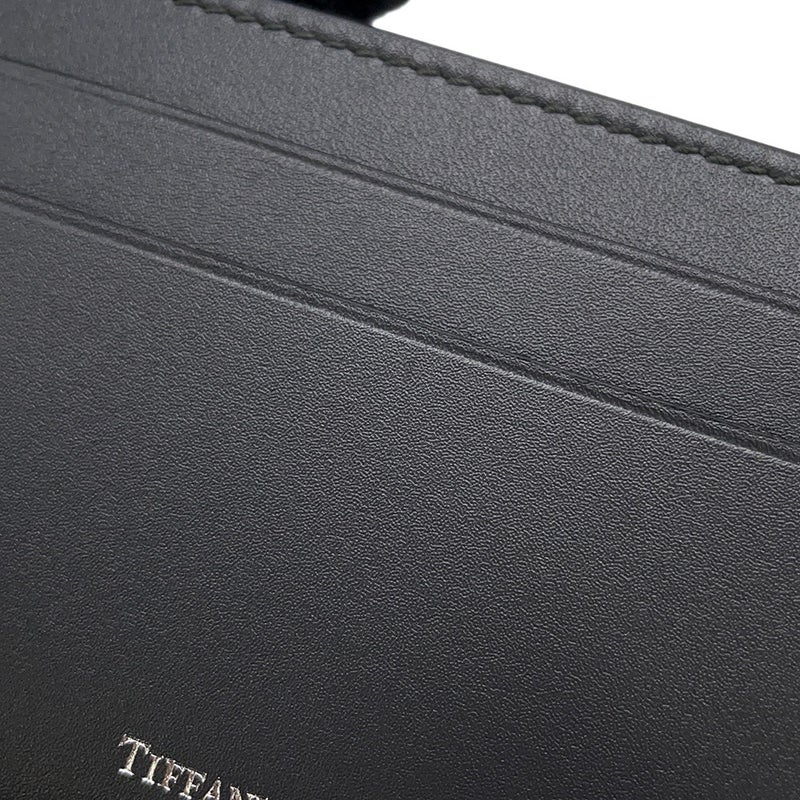ティファニー カードケース ロゴ レザー Tiffany&Co. 定期入れ