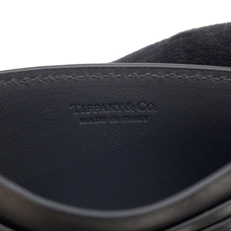 ティファニー カードケース ロゴ レザー Tiffany&Co. 定期入れ