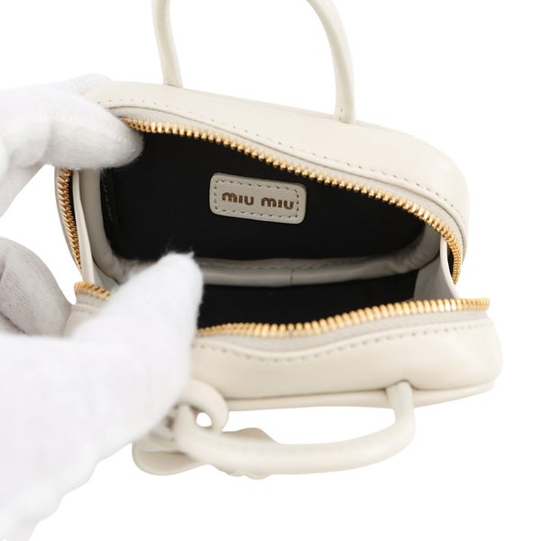 ミュウミュウ バッグチャーム マイクロバッグ レザー 5NR036 Miu Miu チャーム
