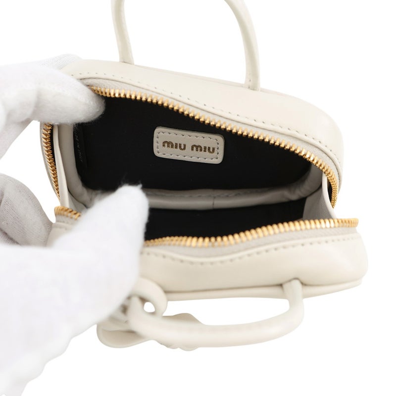 ミュウミュウ バッグチャーム マイクロバッグ レザー 5NR036 Miu Miu チャーム