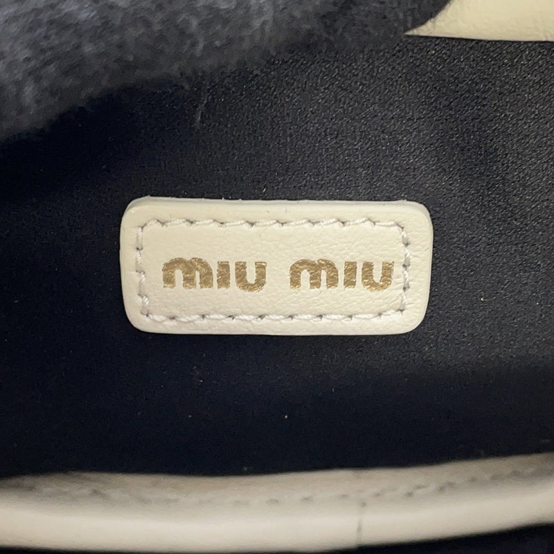 ミュウミュウ バッグチャーム マイクロバッグ レザー 5NR036 Miu Miu チャーム