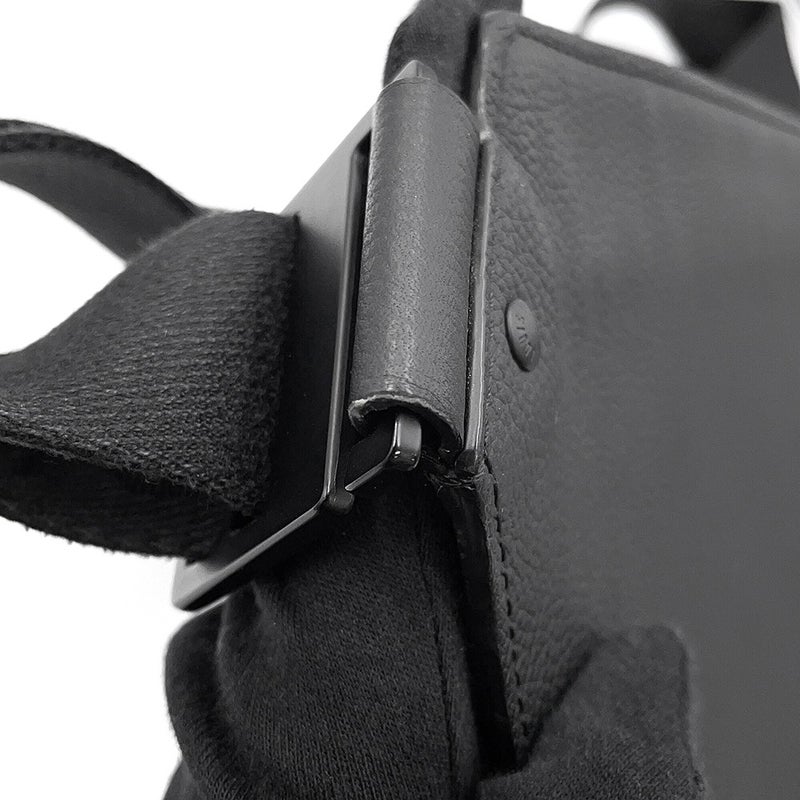 ルイヴィトン ボディバッグ グレインレザー テイクオフ・スリング M57081 ヴィトン ブラック 黒