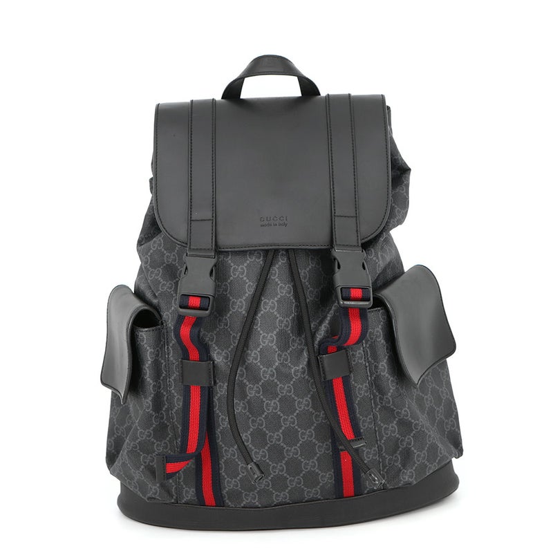 グッチ リュック GGスプリーム 495568 GUCCI バッグ バックパック 黒