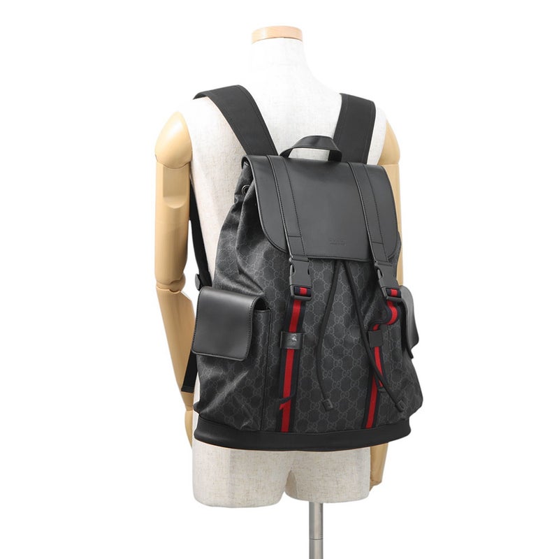 グッチ リュック GGスプリーム 495568 GUCCI バッグ バックパック 黒