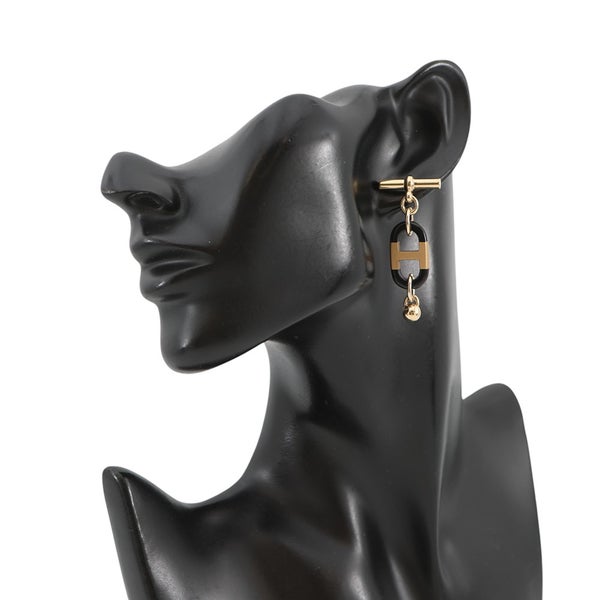 エルメス ピアス シュル・メール バッファローホーン メタル HERMES アクセサリー