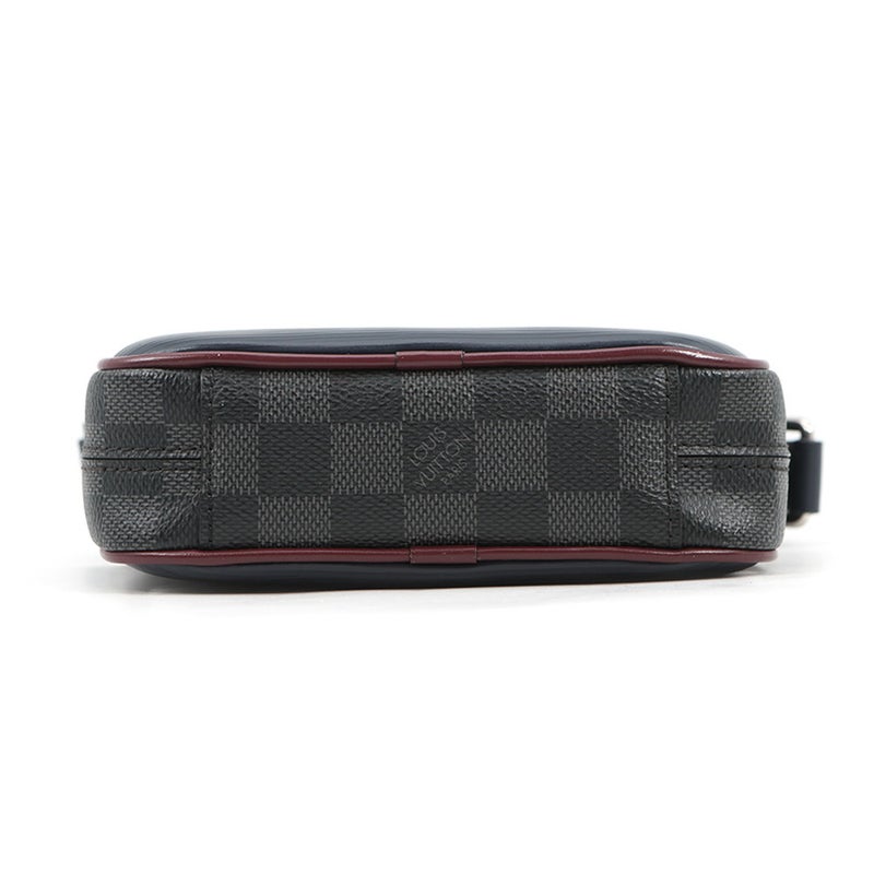 ルイヴィトン ショルダーバッグ ダミエ・グラフィット エピ ダヌーブ・スリム M55100 LOUIS VUITTON 黒 ブラック