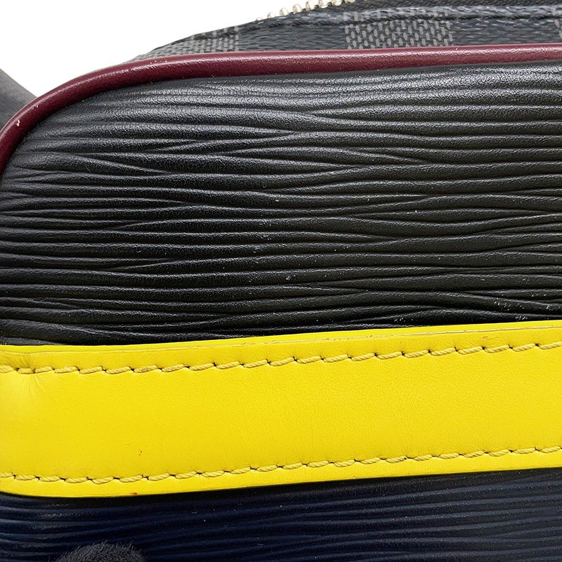 ルイヴィトン ショルダーバッグ ダミエ・グラフィット エピ ダヌーブ・スリム M55100 LOUIS VUITTON 黒 ブラック