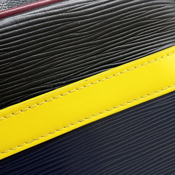 ルイヴィトン ショルダーバッグ ダミエ・グラフィット エピ ダヌーブ・スリム M55100 LOUIS VUITTON 黒 ブラック