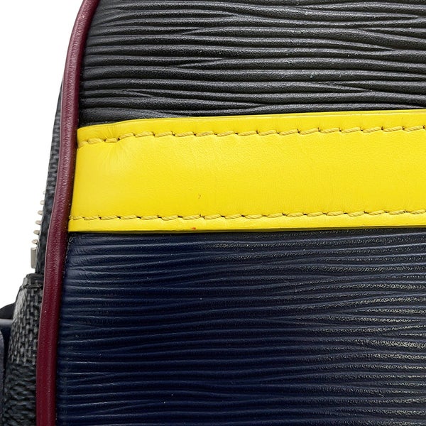 ルイヴィトン ショルダーバッグ ダミエ・グラフィット エピ ダヌーブ・スリム M55100 LOUIS VUITTON 黒 ブラック