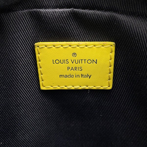 ルイヴィトン ショルダーバッグ ダミエ・グラフィット エピ ダヌーブ・スリム M55100 LOUIS VUITTON 黒 ブラック
