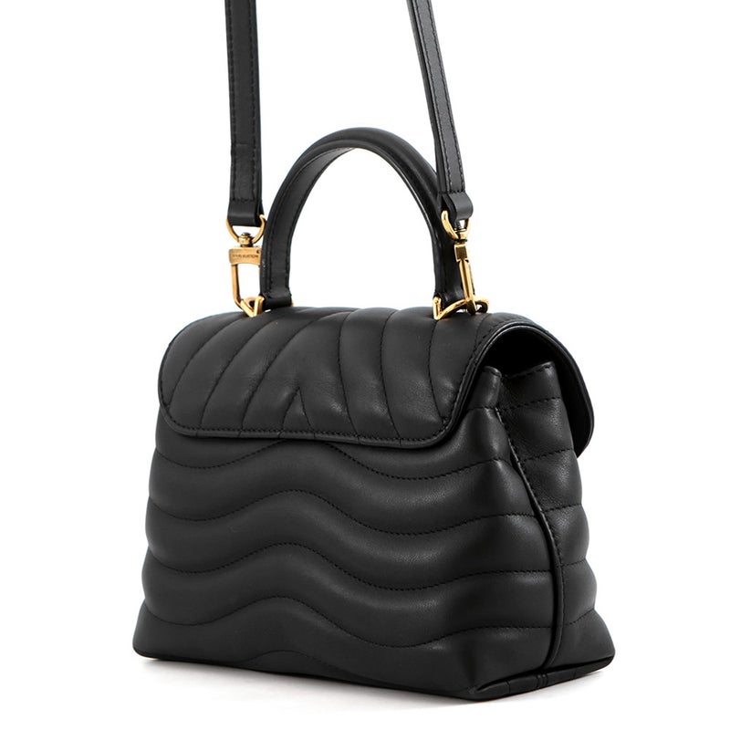 ルイヴィトン ハンドバッグ カーフレザー ホールドミー M21720 LOUIS VUITTON 2wayショルダーバッグ ブラック 黒