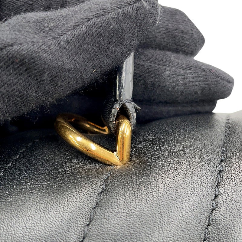 ルイヴィトン ハンドバッグ カーフレザー ホールドミー M21720 LOUIS VUITTON 2wayショルダーバッグ ブラック 黒