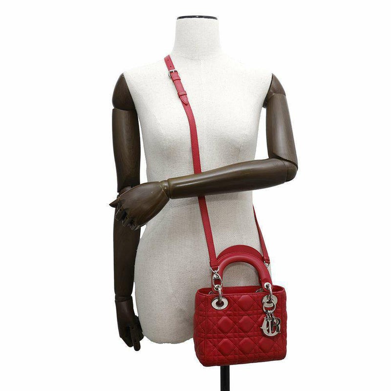 クリスチャン・ディオール ハンドバッグ レディディオール カナージュ ミニ レザー M0505PCAL 2way