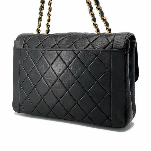 シャネル チェーンショルダーバッグ ダイアナ マトラッセ ココマーク ラムスキン A05289 CHANEL 黒