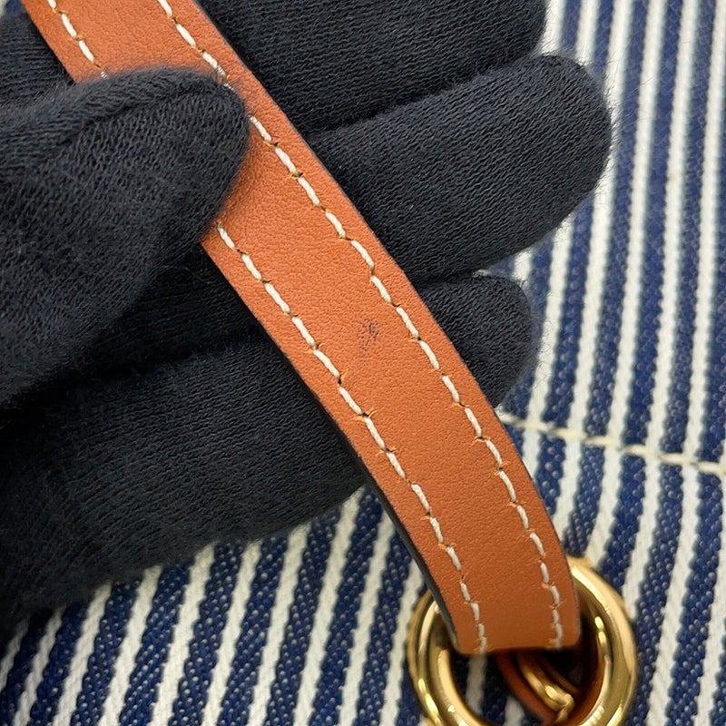 セリーヌ トートバッグ スクエア カバ ストライプ キャンバス 192802 CELINE
