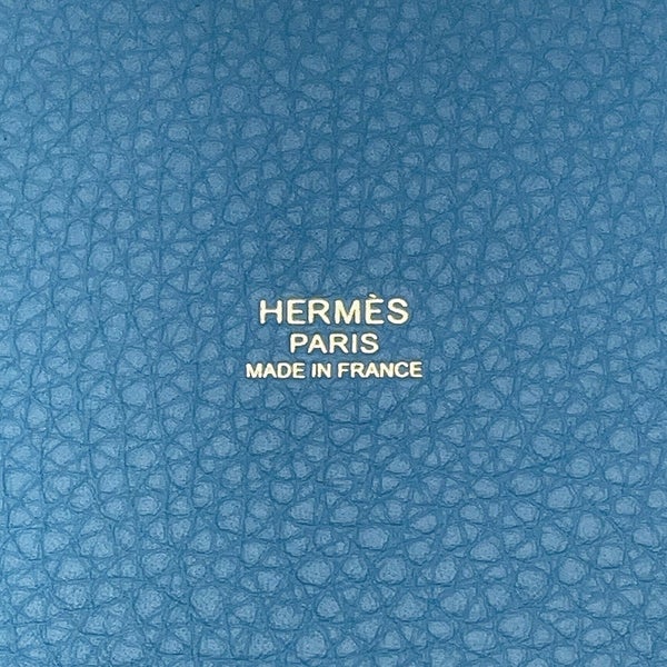 エルメス ハンドバッグ ピコタンロックPM ニューブルージーン/ゴールド金具 トリヨンクレマンス K刻印 HERMES トートバッグ