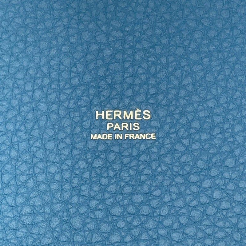 エルメス ハンドバッグ ピコタンロックPM ニューブルージーン/ゴールド金具 トリヨンクレマンス K刻印 HERMES トートバッグ