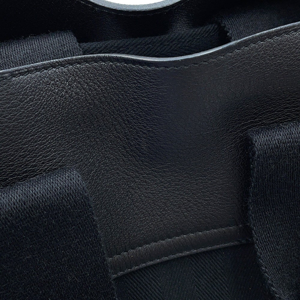 エルメス ハンドバッグ ヴァルパライソ ブラック/シルバー金具 トワル