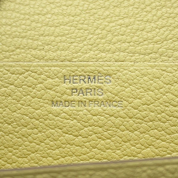 エルメス 長財布 ベアンスフレ マチ有り リモンチェッロ/シルバー金具 シェブルミゾル W刻印