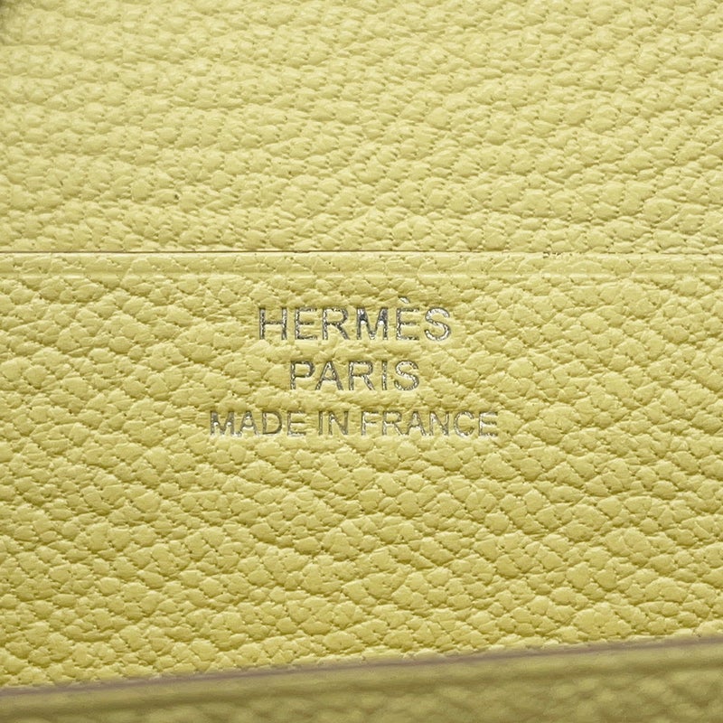 エルメス 長財布 ベアンスフレ マチ有り リモンチェッロ/シルバー金具 シェブルミゾル W刻印