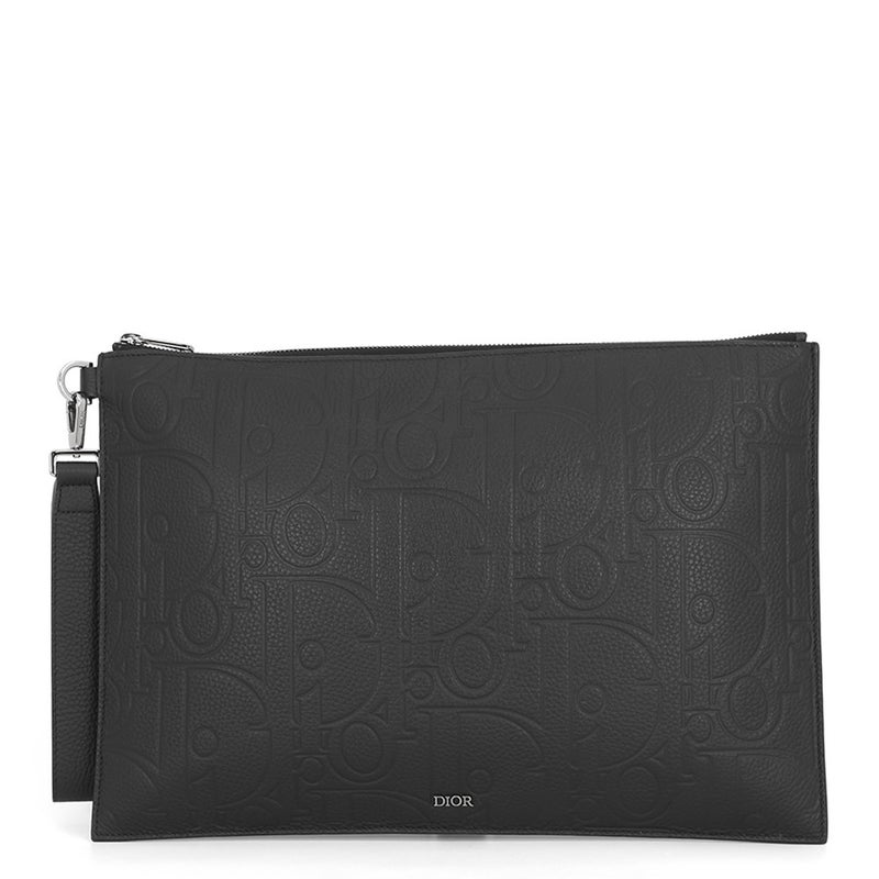 クリスチャン・ディオール クラッチバッグ ディオール グラビティ A4ポーチ カーフレザー 2ESCA549LLG Christian Dior 黒