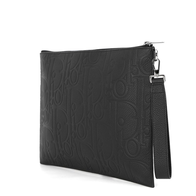 クリスチャン・ディオール クラッチバッグ ディオール グラビティ A4ポーチ カーフレザー 2ESCA549LLG Christian Dior 黒