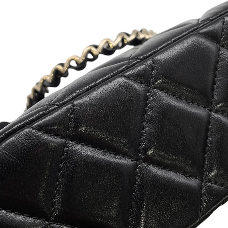 シャネル チェーンショルダーバッグ マトラッセ ショッピングバッグ シャイニーラムスキン AS5130 CHANEL 2ｗay 黒
