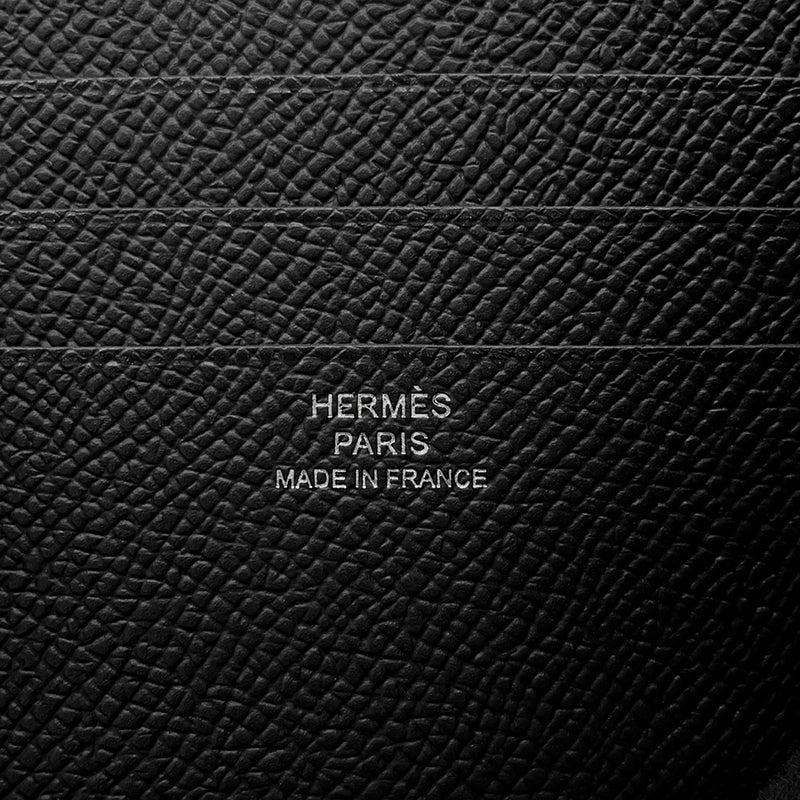 エルメス 二つ折り財布 MC2 Copernic コペルニクス ブラック エプソン W刻印 HERMES 財布 メンズ 黒