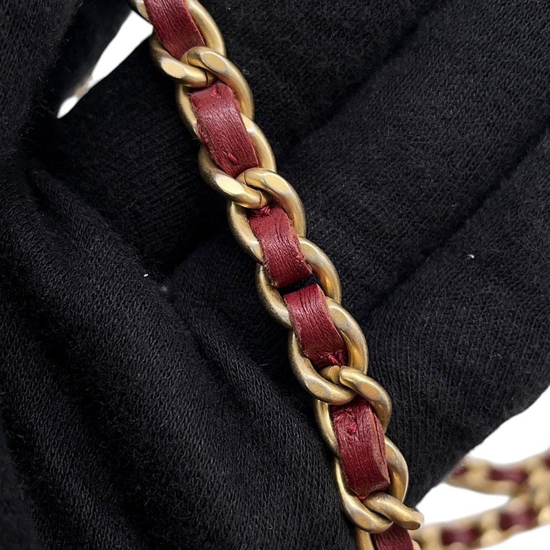 シャネル チェーンウォレット ツイード どんぐりチャーム AP0250 CHANEL 財布