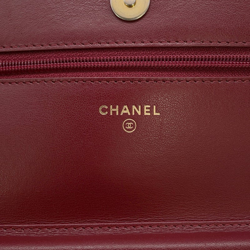 シャネル チェーンウォレット ツイード どんぐりチャーム AP0250 CHANEL 財布
