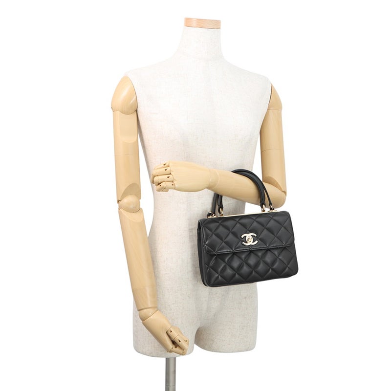 シャネル ハンドバッグ ココマーク マトラッセ  A92236 CHANEL バッグ 2wayショルダーバッグ 黒