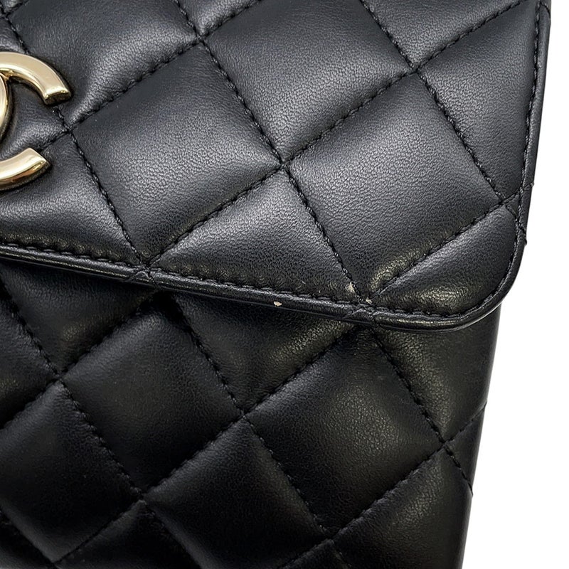 シャネル ハンドバッグ ココマーク マトラッセ  A92236 CHANEL バッグ 2wayショルダーバッグ 黒