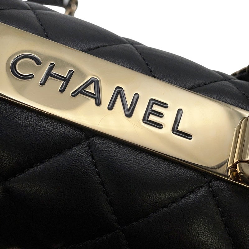 シャネル ハンドバッグ ココマーク マトラッセ  A92236 CHANEL バッグ 2wayショルダーバッグ 黒